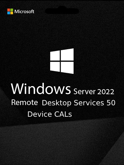 Windows server 2022 remote desktop services 50 Device CALs - Product Key